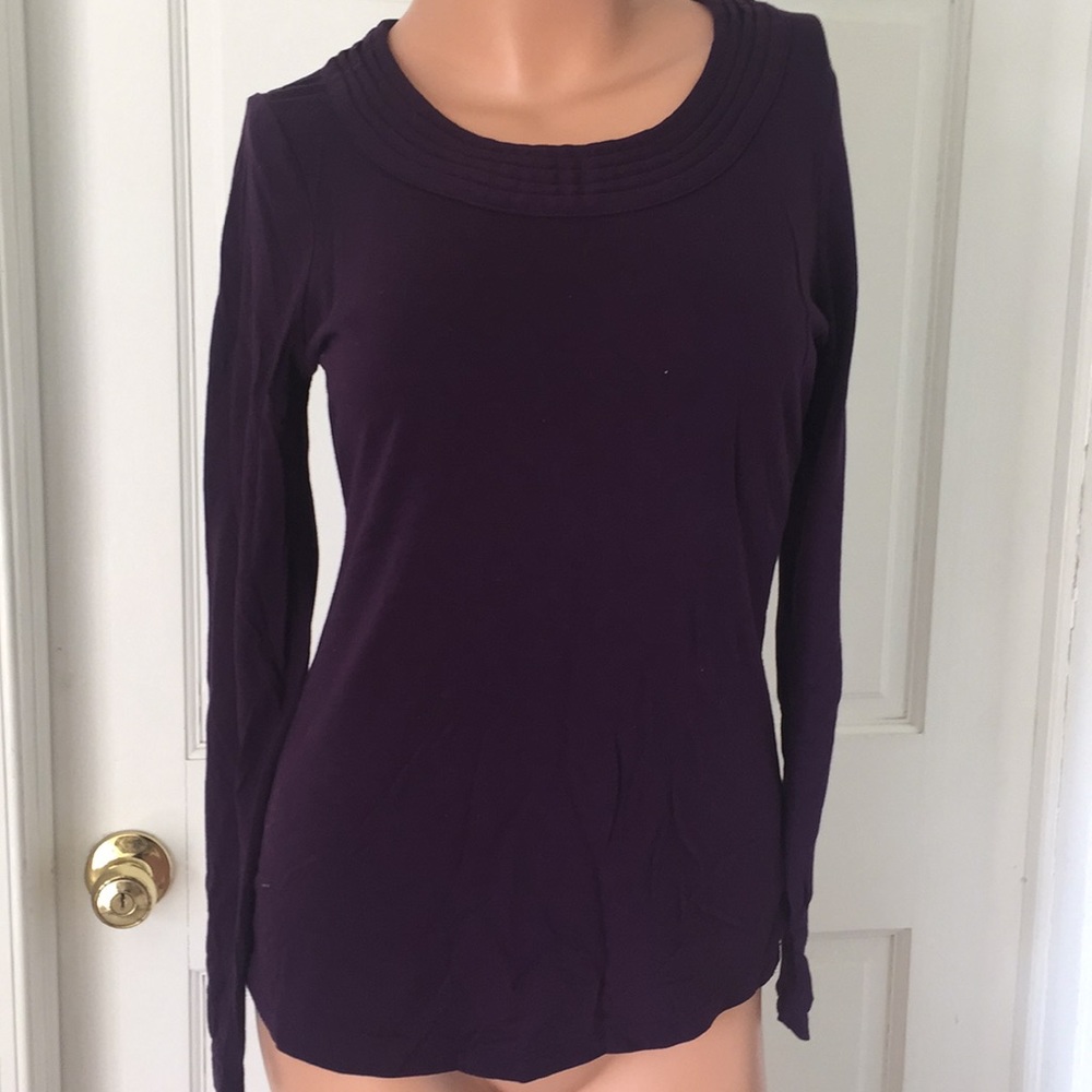 Purple long sleeve shirt